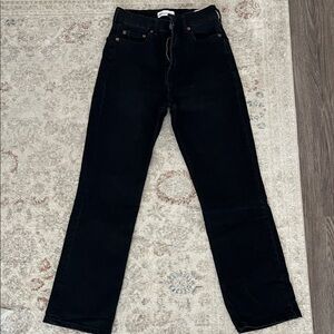 Zara Black Straight-Leg Women's Jeans